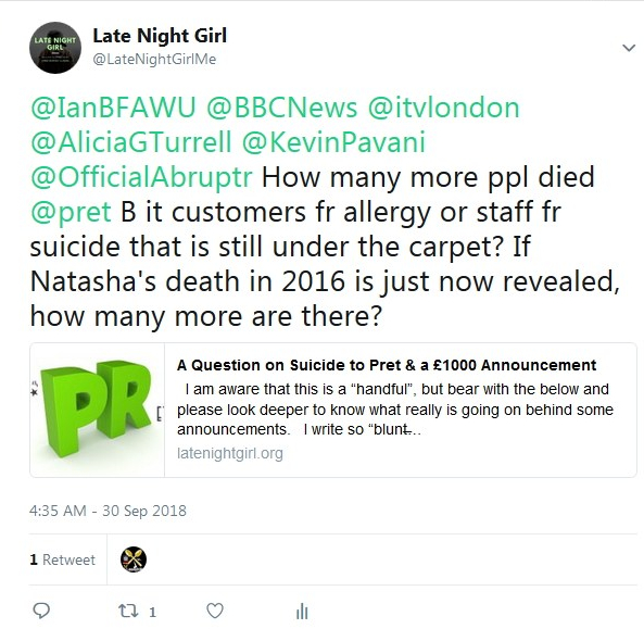 2018-09-30 My Tweet on death suicide