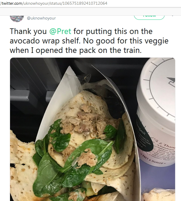 2018-11-22- Duck wrap instead of Avo