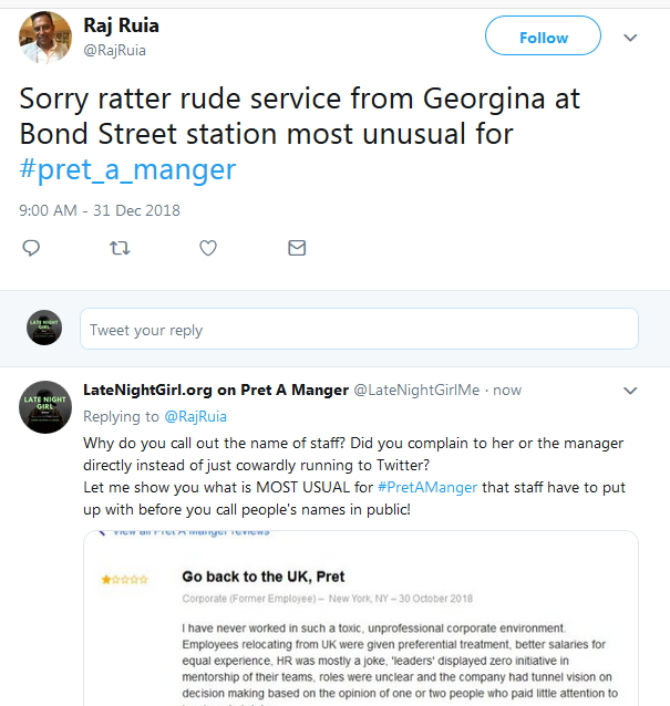 2018-12-31 Customer calling staff name for rude service2