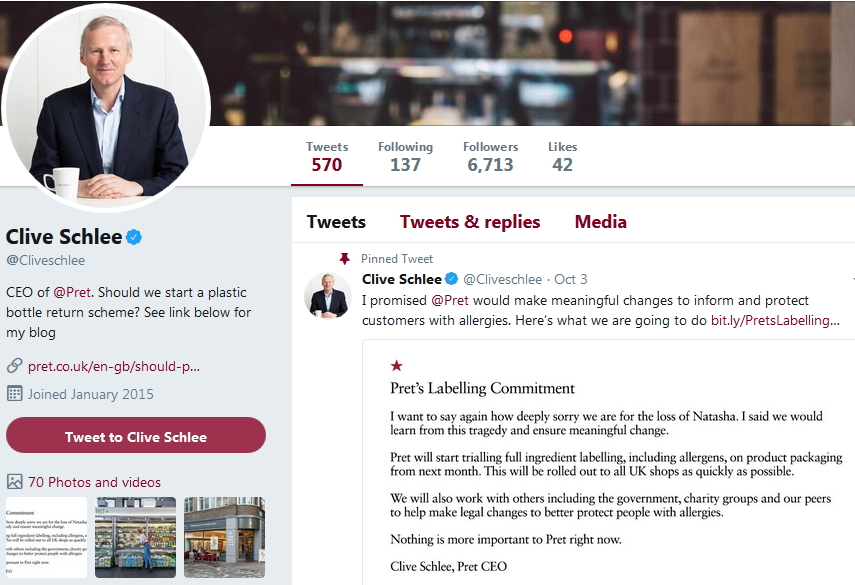 Clive Schlee Plastic Bottle concern