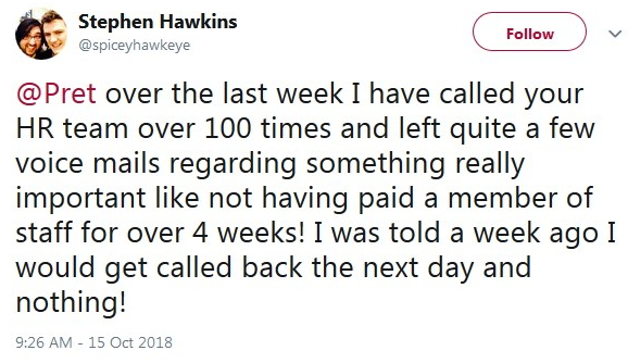 2018-10-15 No pay for 4 weeks1