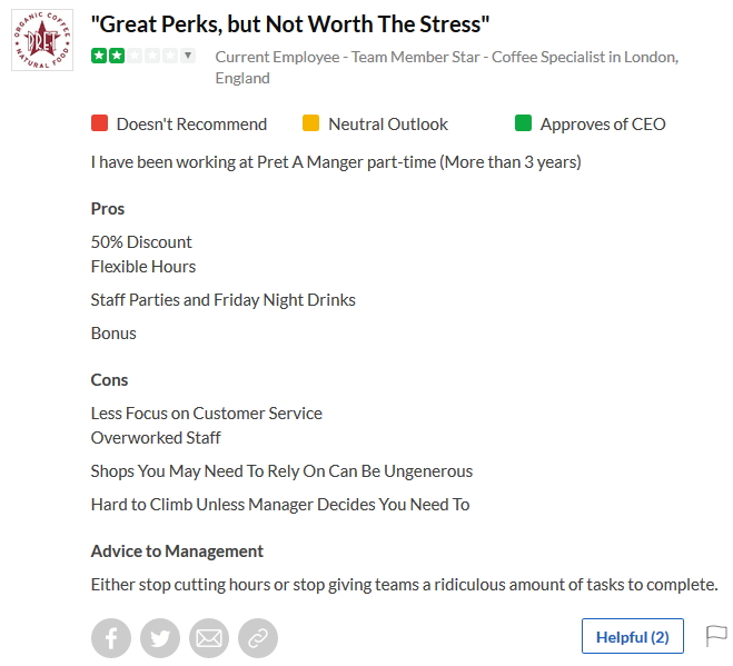 Either stop cutting hours