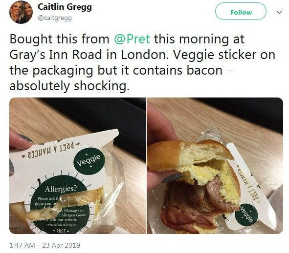 2019-04-23 Veggie sticker on ham buttie