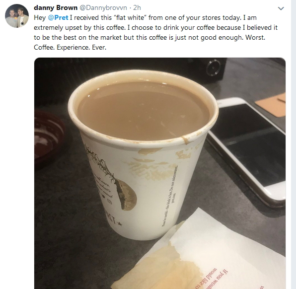 2019-02-01 Coffee flat white worst ever