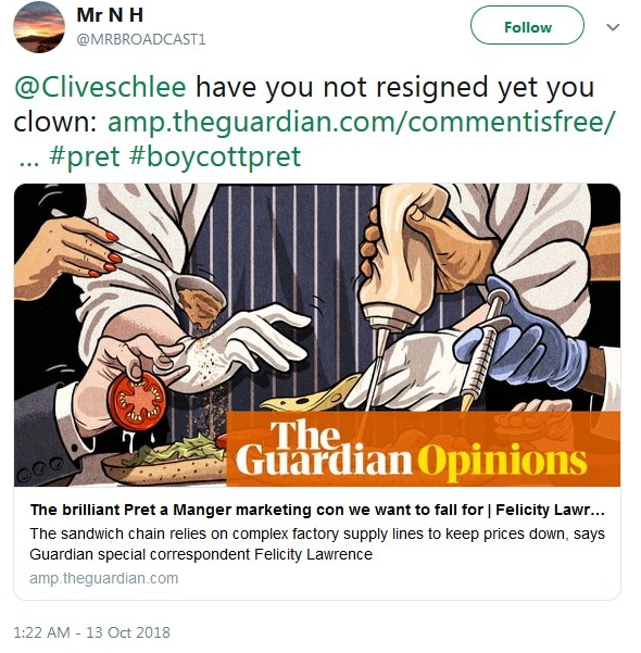 2018-10-13 Clive Schlee Clown Tweet