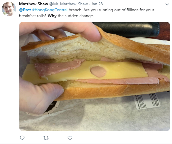 2019-01-28 Hong Kong stingy ham baguette
