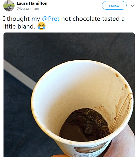 2019-02-02 Bland Hot Chocolate Coffee stingy