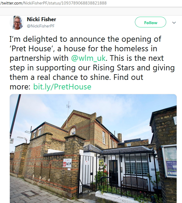 2019-02-09 Nicki Fisher Tweet