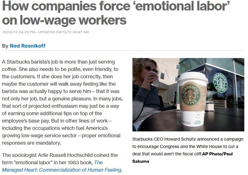 Emotional Labour Labor