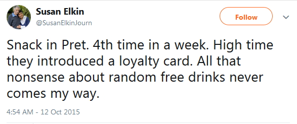 2015 Free nonsense loyalty card