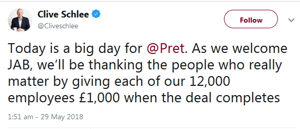 2018-05-29 Clive Announcement