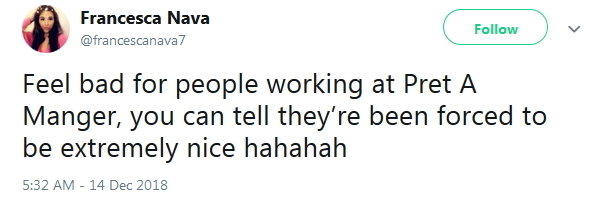 2018-12-14 Customer recognizes forced friendliness happiness3