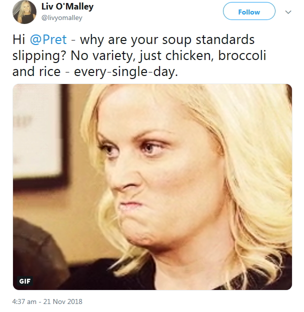 2018-11-21 Why ALWAYS Chick BrocRice Soup