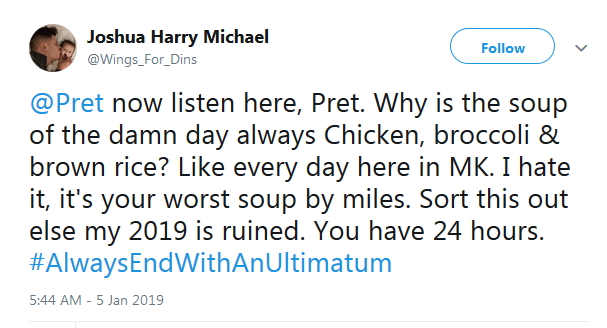 2019-01-05 Why ALWAYS Chick BrocRice Soup