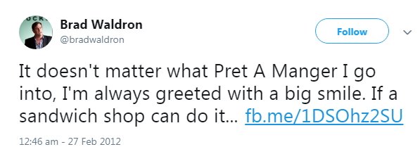 2012 Doesnt matter which Pret always smile