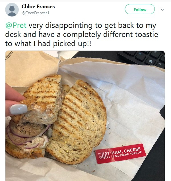 2018-11-30 Tuna instead of Ham toastie