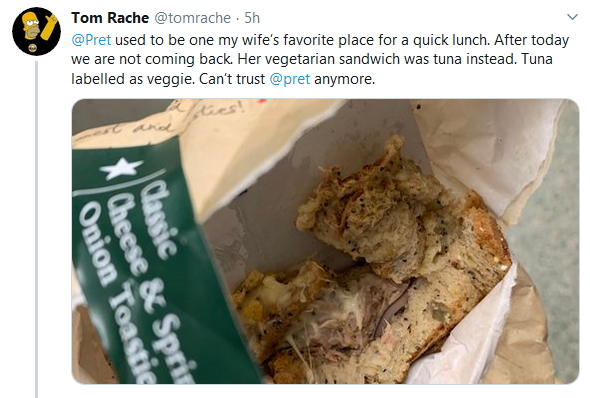 2019-10-12 TUna instead of Cheese toastie