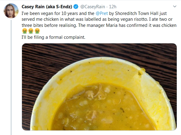 2019-11-09 Vegan eats meat