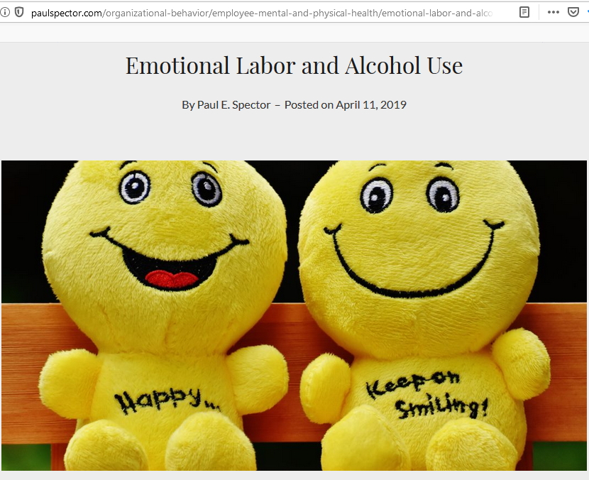 EMotional Labor Alcohol