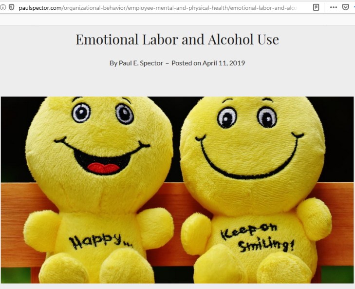 EMotional Labor Alcohol