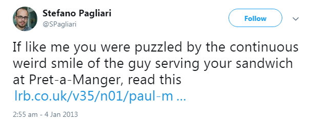 2013 Continous weird smile