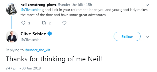 2019-07-01 Retirement Clive