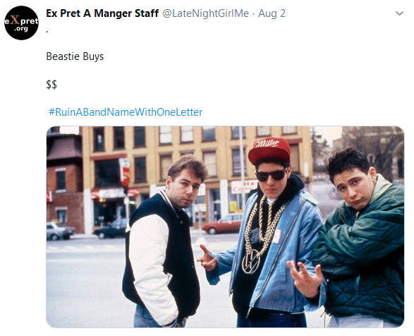 2019-08-02 RuinBandNameWith1Letter Beastie Buys