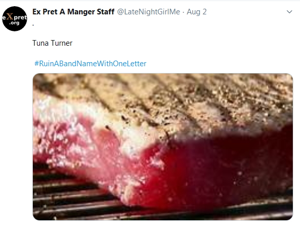2019-08-02 RuinBandNameWith1Letter Tuna Turner