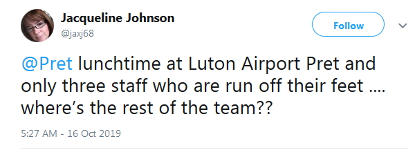 2019-10-16 Understaffed