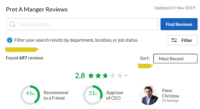 2019-11-22 Glassdoor Clear Moste Recent