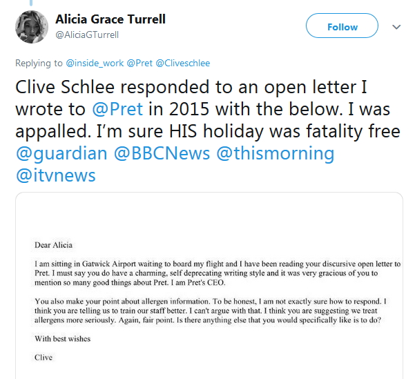 Alicia Turrell Tweet