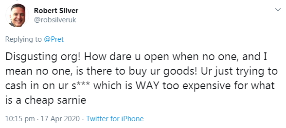 2020-04-17 Twitter re Pret opening 07