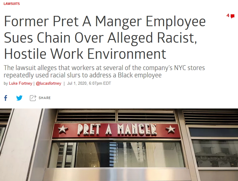 Pret Lawsuit Racism